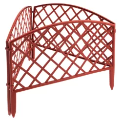 PALISAD Mini Kerítés, rácsos, terrakotta  24x320cm