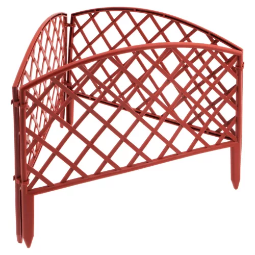 PALISAD Mini Kerítés, rácsos, terrakotta  24x320cm