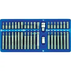 VOREL Bithegy készlet 40 részes Imbusz, Torx , Spline