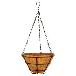   PALISAD 25cm Coco Vita láncos függesztett virágtartó kókuszbetéttel