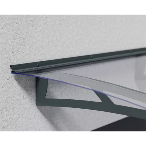 Palram Aquila 1500 bejárati előtető 150x90 cm – bővíthető, polikarbonát ajtó fölé, antracit