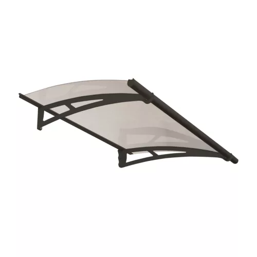 Palram Aquila 1500 bejárati előtető 150x90 cm – bővíthető, polikarbonát ajtó fölé, antracit