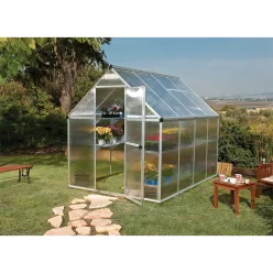   Palram Canopia Multiline 6x8 polikarbonát üvegház 246x185 cm, 4,63 m², alapkerettel