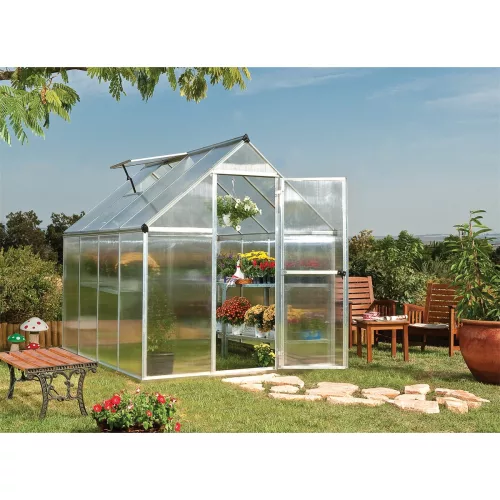 Palram Canopia Multiline 6x8 polikarbonát üvegház 246x185 cm, 4,63 m², alapkerettel