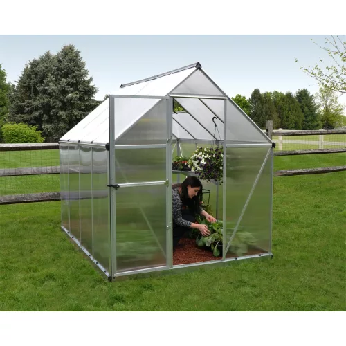 Palram Canopia Multiline 6x8 polikarbonát üvegház 246x185 cm, 4,63 m², alapkerettel