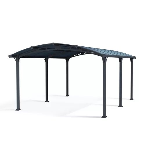 Palram Canopia Arcadia 5000 fedett kocsibeálló 5,02x3,59 m, 18 m², antracit alumínium