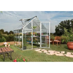   Palram Canopia Hybrid 6x6 polikarbonát üvegház 185x185 cm, 3,51 m², alapkerettel