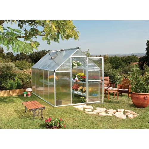 Palram Canopia Multiline 6x10 polikarbonát üvegház 305x185 cm, 5,74 m², alapkerettel