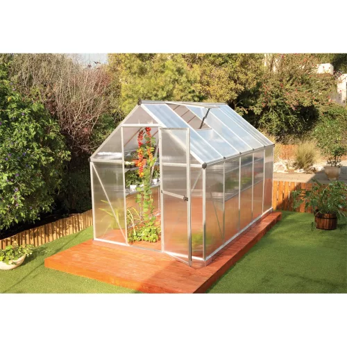 Palram Canopia Multiline 6x10 polikarbonát üvegház 305x185 cm, 5,74 m², alapkerettel