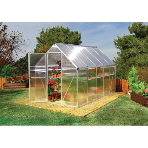 Palram Canopia Multiline 6x10 polikarbonát üvegház 305x185 cm, 5,74 m², alapkerettel