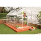 Palram Canopia Hybrid 6x12 polikarbonát üvegház 365x185 cm, 6,85 m², alapkerettel