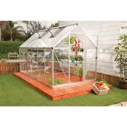   Palram Canopia Hybrid 6x12 polikarbonát üvegház 365x185 cm, 6,85 m², alapkerettel
