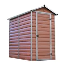 Palram Canopia Skylight 4x6 kerti tároló ház barna, 3,4 m³, polikarbonát, padlóval