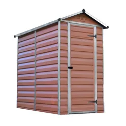   Palram Canopia Skylight 4x6 kerti tároló ház barna, 3,4 m³, polikarbonát, padlóval