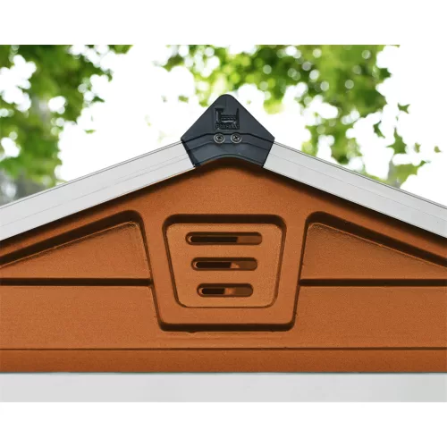 Palram Canopia Skylight 4x6 kerti tároló ház barna, 3,4 m³, polikarbonát, padlóval
