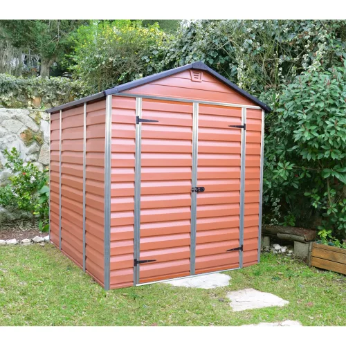 Palram Canopia Skylight 6x8 kerti tároló ház barna, 7,5 m³, polikarbonát, padlóval
