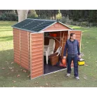 Palram Canopia Skylight 6x8 kerti tároló ház barna, 7,5 m³, polikarbonát, padlóval