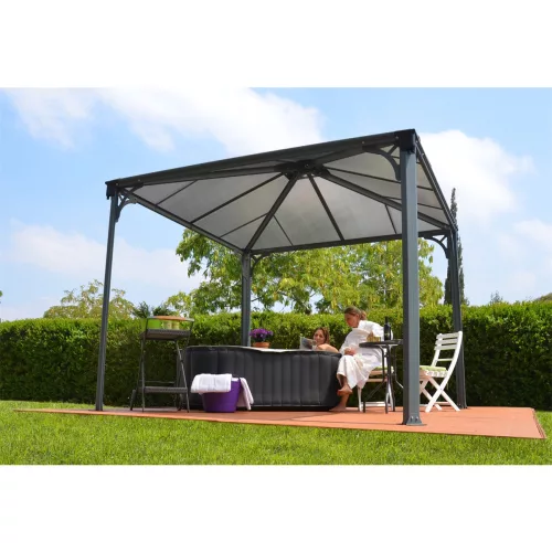 Palram Canopia Palermo 3000 kerti pavilon 295x295x276 cm, 9 m², szellőzőnyílással