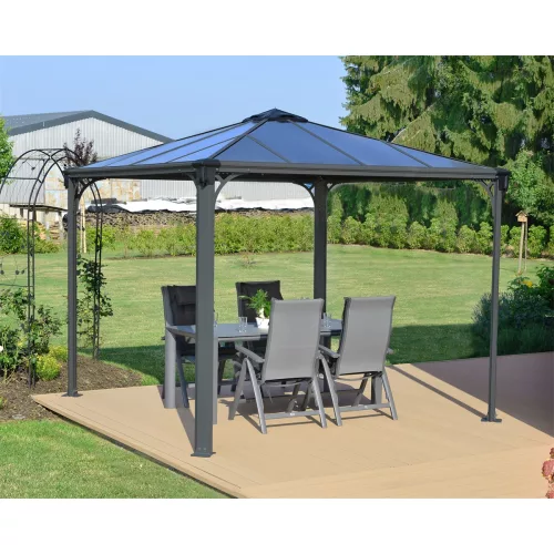 Palram Canopia Palermo 3000 kerti pavilon 295x295x276 cm, 9 m², szellőzőnyílással