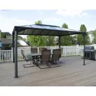 Palram Canopia Martinique 4300 kerti pavilon 430x295 cm, 10,9 m², antracit, polikarbonát tető
