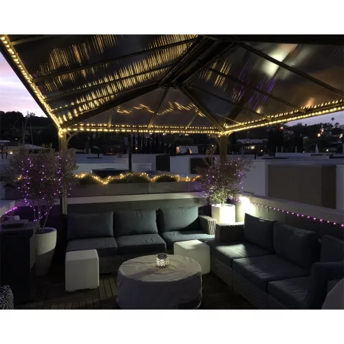 Palram Canopia Martinique 4300 kerti pavilon 430x295 cm, 10,9 m², antracit, polikarbonát tető