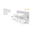 Palram Canopia Sierra 4200 pergola teraszfedő 3x4,25 m, antracit, világos polikarbonát tetővel