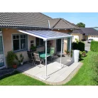 Palram Canopia Sierra 4200 pergola teraszfedő 3x4,25 m, fehér, világos polikarbonát tetővel