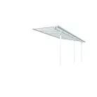 Palram Canopia Sierra 4200 pergola teraszfedő 3x4,25 m, fehér, világos polikarbonát tetővel