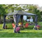 Palram Canopia Palermo 3600 kerti pavilon 360x360x290 cm, 13 m², szellőzőnyílással