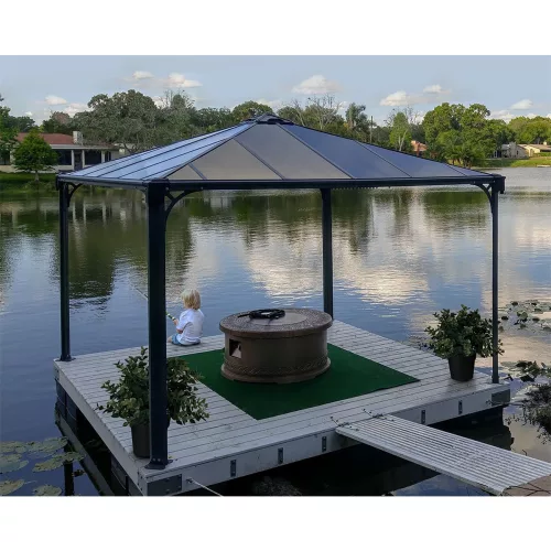 Palram Canopia Palermo 3600 kerti pavilon 360x360x290 cm, 13 m², szellőzőnyílással