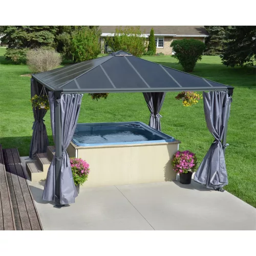 Palram Canopia Palermo 3600 kerti pavilon 360x360x290 cm, 13 m², szellőzőnyílással