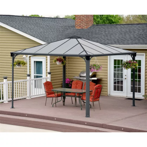 Palram Canopia Palermo 3600 kerti pavilon 360x360x290 cm, 13 m², szellőzőnyílással