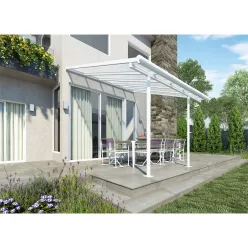   Palram Canopia Sierra 3000 alumínium pergola 3x3 m, polikarbonát tetővel, fehér
