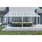 Palram Canopia Sierra 5400 pergola teraszfedő 3x5,46 m, fehér, világos polikarbonát tetővel