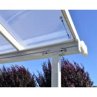 Palram Canopia Sierra 5400 pergola teraszfedő 3x5,46 m, fehér, világos polikarbonát tetővel