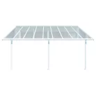 Palram Canopia Sierra 5400 pergola teraszfedő 3x5,46 m, fehér, világos polikarbonát tetővel