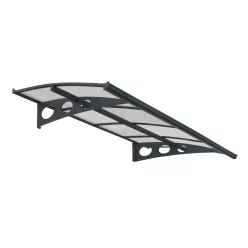  Palram Canopia Herald 2230 bővíthető bejárati előtető, 6 mm polikarbonát, 120 kg/m² hóteher
