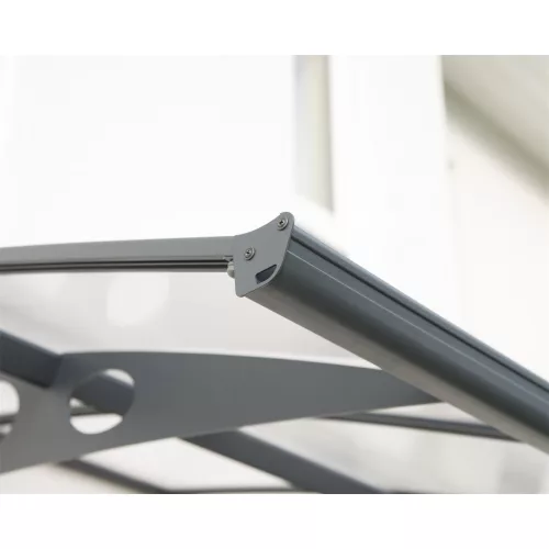 Palram Canopia Herald 2230 bővíthető bejárati előtető, 6 mm polikarbonát, 120 kg/m² hóteher