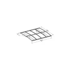 Palram Canopia Herald 2230 bővíthető bejárati előtető, 6 mm polikarbonát, 120 kg/m² hóteher
