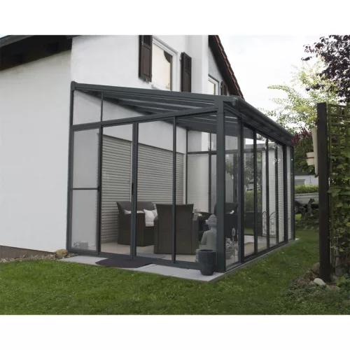 Palram Canopia Torino 3x4,25 télikert alumínium vázzal, tolóajtókkal, szürke