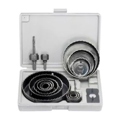 MTX 19-127mm körkivágó szett fához 12db kofferben