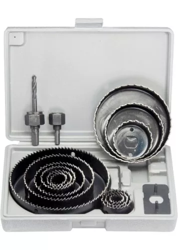 MTX 19-127mm körkivágó szett fához 12db kofferben