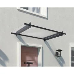   Palram Canopia Nancy 1500 bejárati előtető, átlátszó polikarbonát, 100 kg/m² hóterhelés