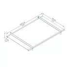 Palram Canopia Nancy 1500 bejárati előtető, átlátszó polikarbonát, 100 kg/m² hóterhelés