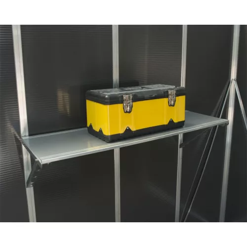 Palram Canopia Skylight Utility Shelf függő polc kerti tárolóhoz – kihasználja a falfelületet