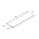 Palram Canopia Skylight Utility Shelf függő polc kerti tárolóhoz – kihasználja a falfelületet