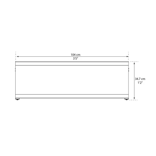 Palram Canopia Skylight Utility Shelf függő polc kerti tárolóhoz – kihasználja a falfelületet