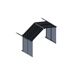   Palram Canopia Yukon hosszabbító panel 124 cm – a kerti tároló bővítéséhez, 7,9 m³ pluszban