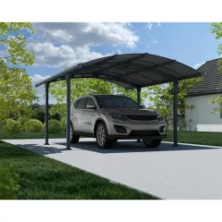   Palram Canopia Arcadia 4300 fedett kocsibeálló 4,30x3,59 m, 15,4 m², egy autóhoz, antracit