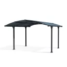 Palram Canopia Arcadia 4300 fedett kocsibeálló 4,30x3,59 m, 15,4 m², egy autóhoz, antracit
